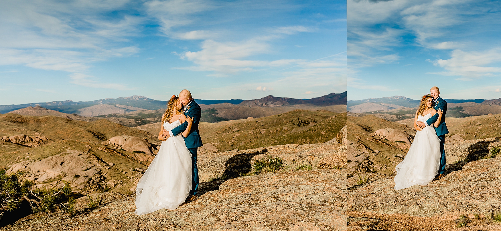 bride and groom elopement in the beautiful mountains of Colorado