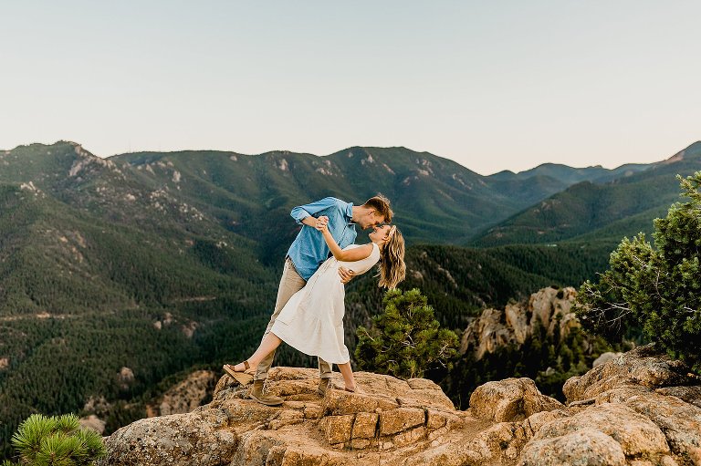 Colorado Mountain Engagement Photos | Lauren Casino Photography