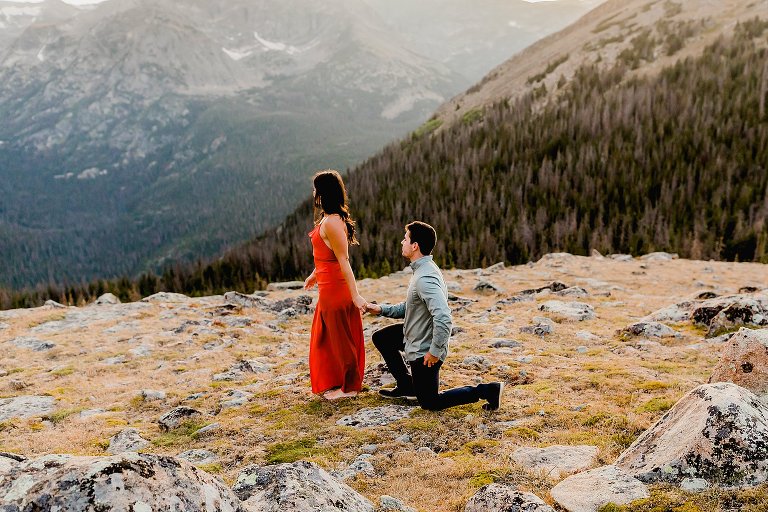 Rocky Mountain National Park Proposal - Lauren Casino Photography