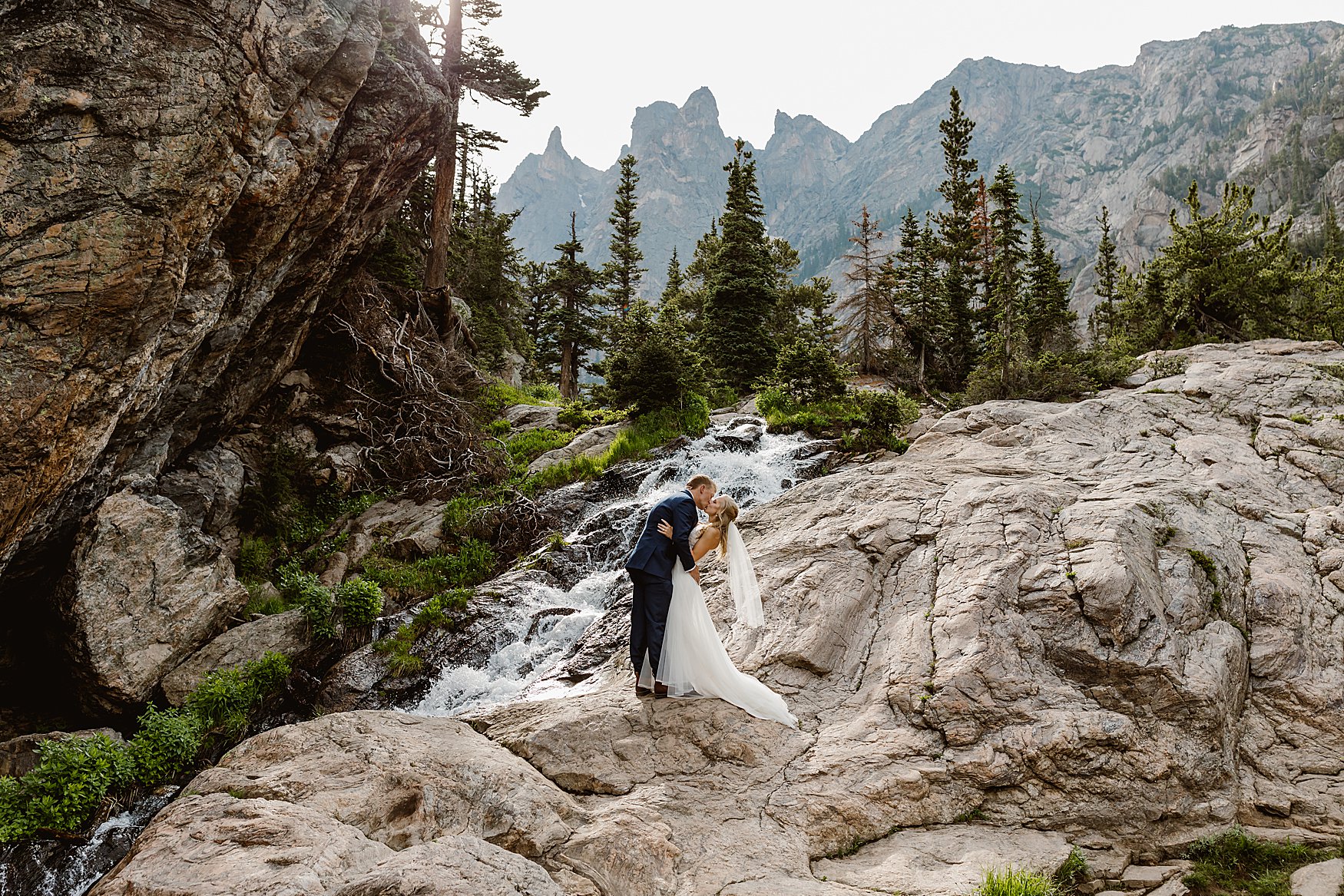 Colorado elopement photos taken in Rocky Mountain National Park